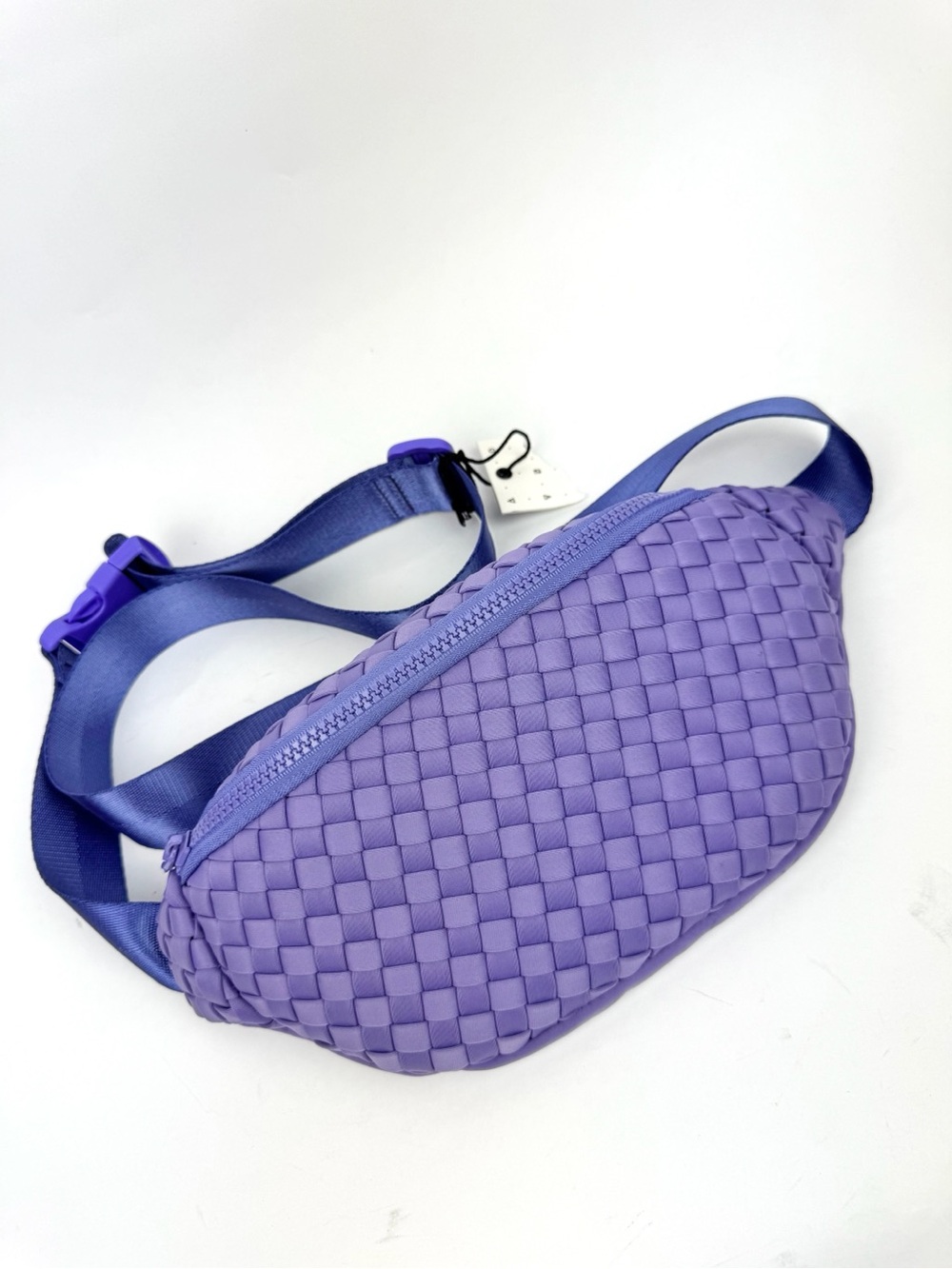 NWT Sol and Selene Purple Woven Neoprene Crossbody Belt Bag
